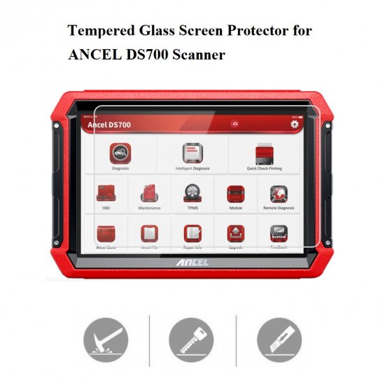 Tempered Glass Screen Protector for ANCEL DS700 Diagnostic Tool - Click Image to Close
